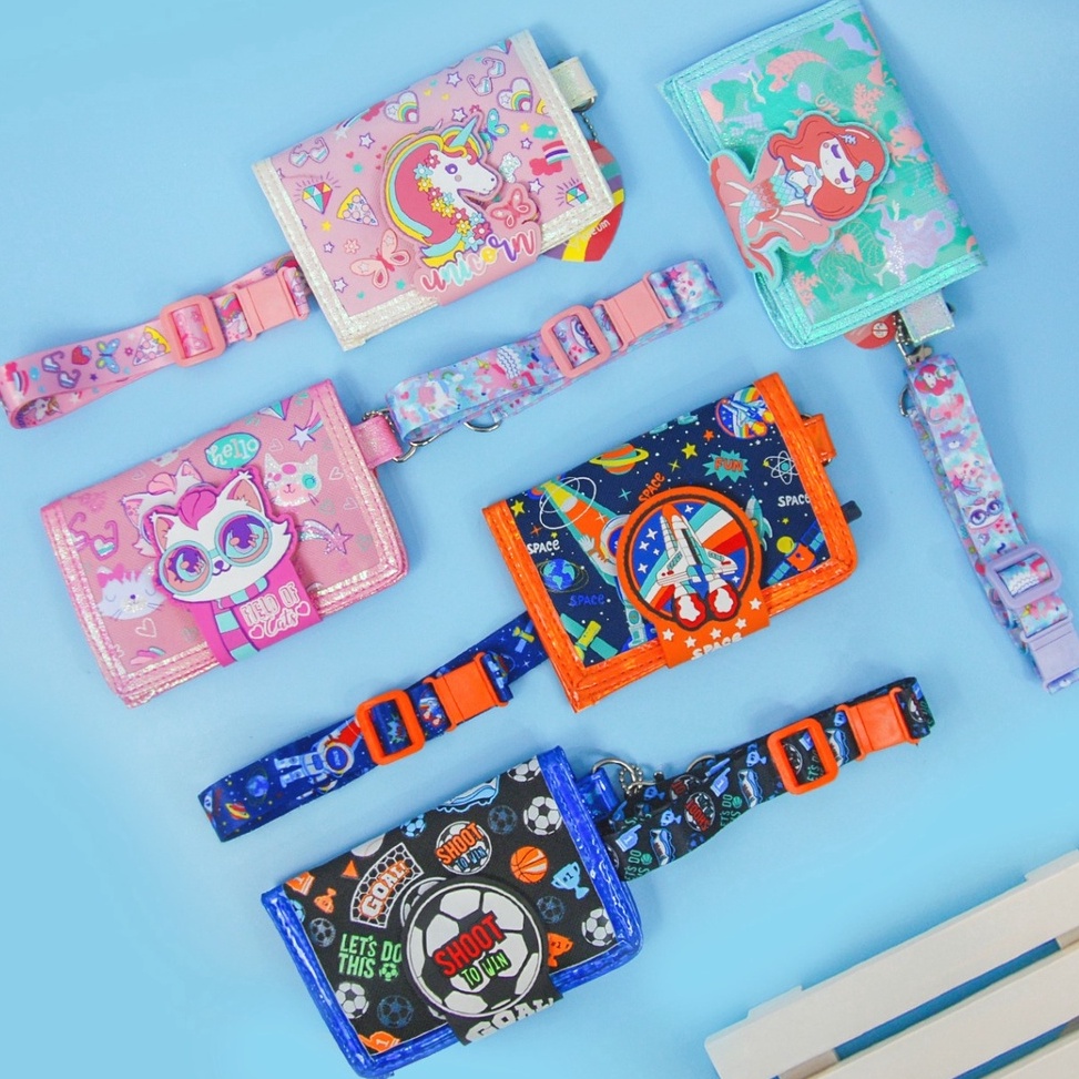 Telah Hadir.. VEST wallet dompet mini anak lanyard/dompet lipat 2 atau 3 anak tali panjang U2064/U20