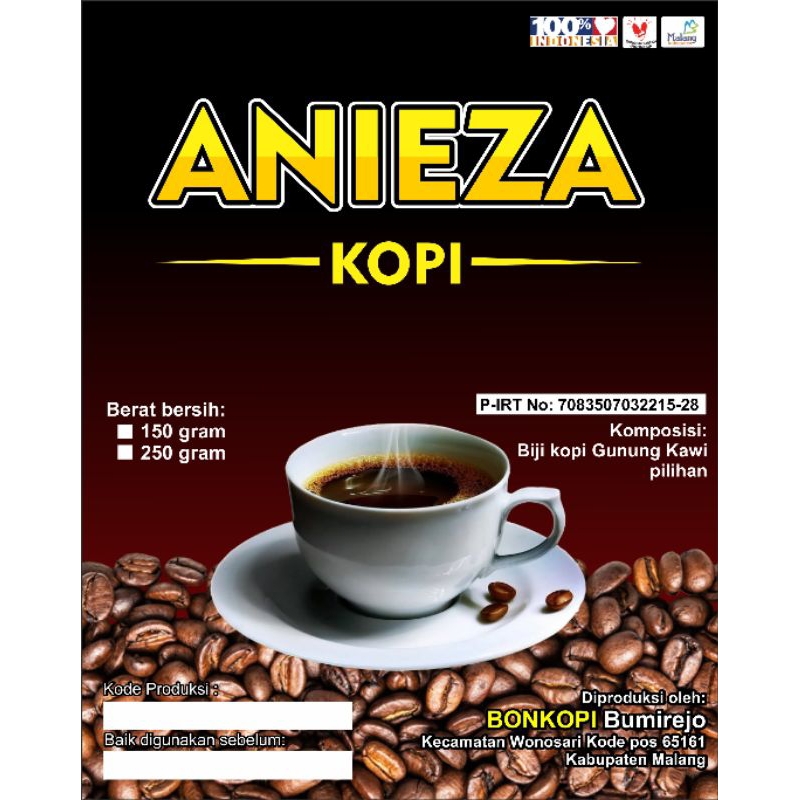 

Bubuk Kopi Robusta Gunung Kawi A 150gr ll Kopi Murni Tanpa Campuran