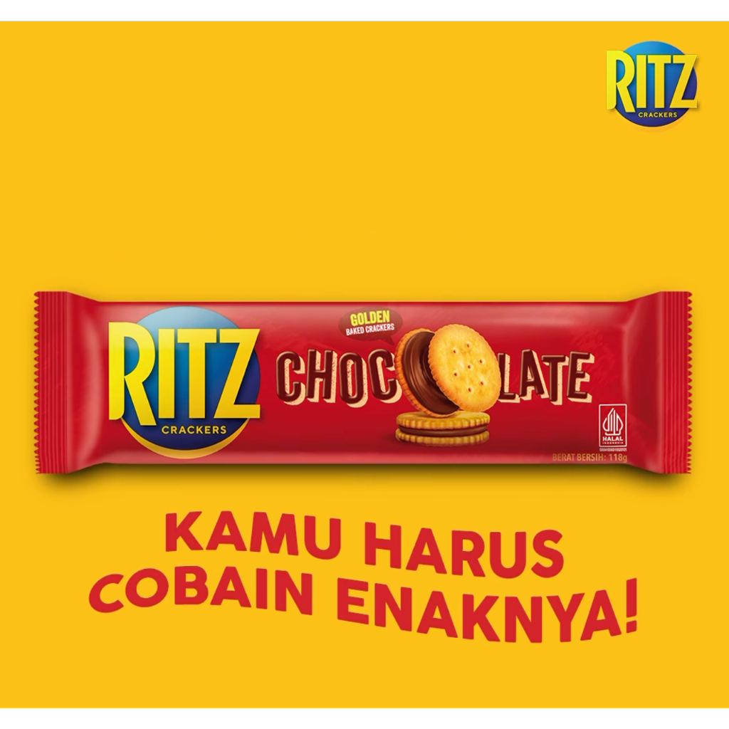 

RITZ CRACKER CHOCO COKLAT CHOCOLATE BISKUIT RITZ 118 GR