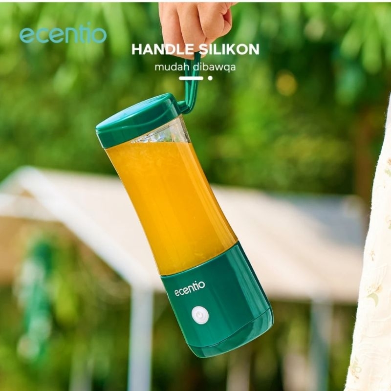 Ecentio Blender kaca Portable 6 mata pisau 380 ml / Blender mini