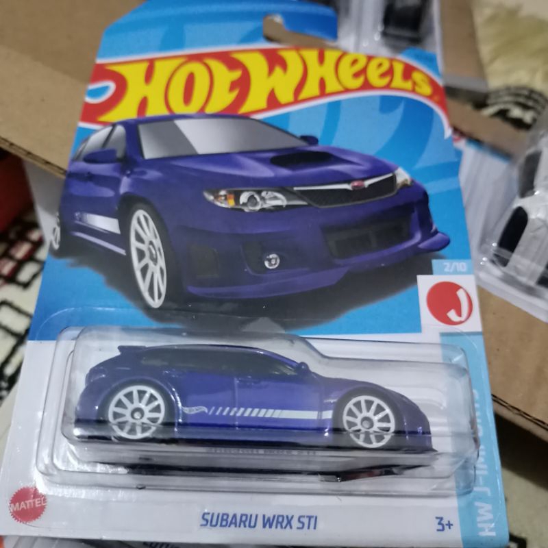 Subaru WRX STI Biru velg Putih HW Hot Wheels Danak Medan
