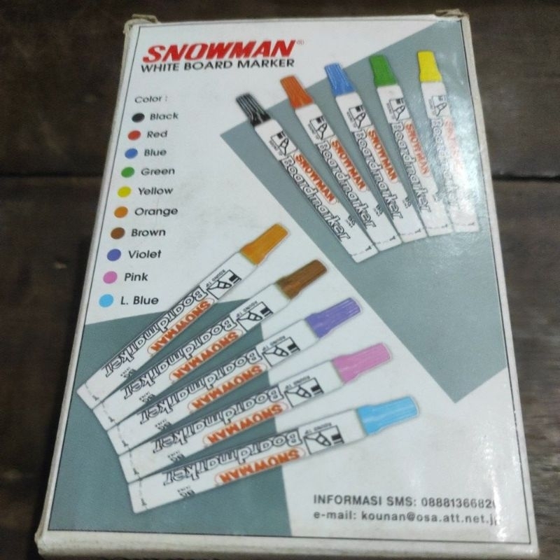 

Spidol Snowman White Board Marker