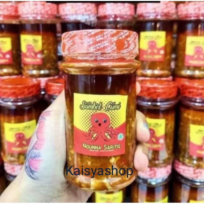 

SAMBAL CUMI TER MURAH PRODUK DARI NOUNNA SARITIE( KEMASAN 200 G 1 KG MUAT 5 TOPLES)