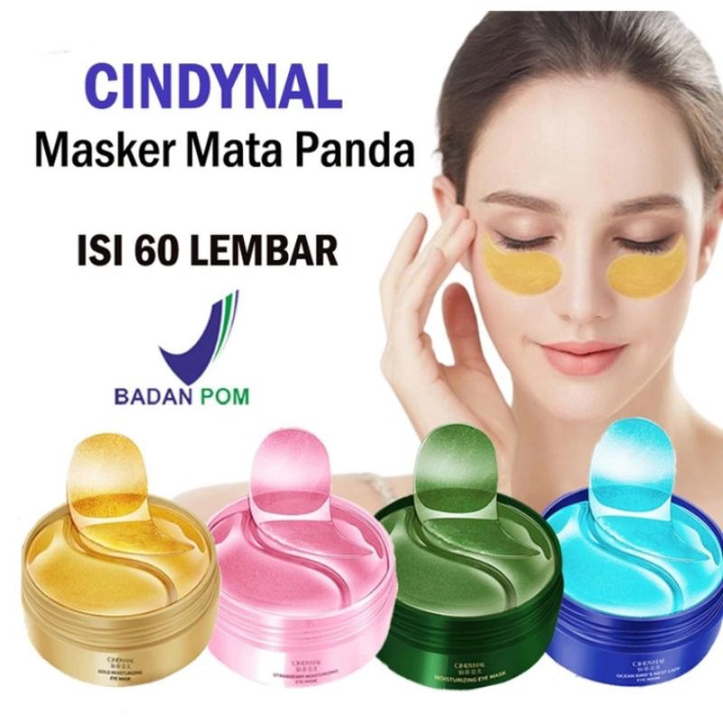 [BPOM] Termurah Isi 60 Lembar Cindynal Eye Mask Masker Mata  Collagen  Emas 24K Mata Panda