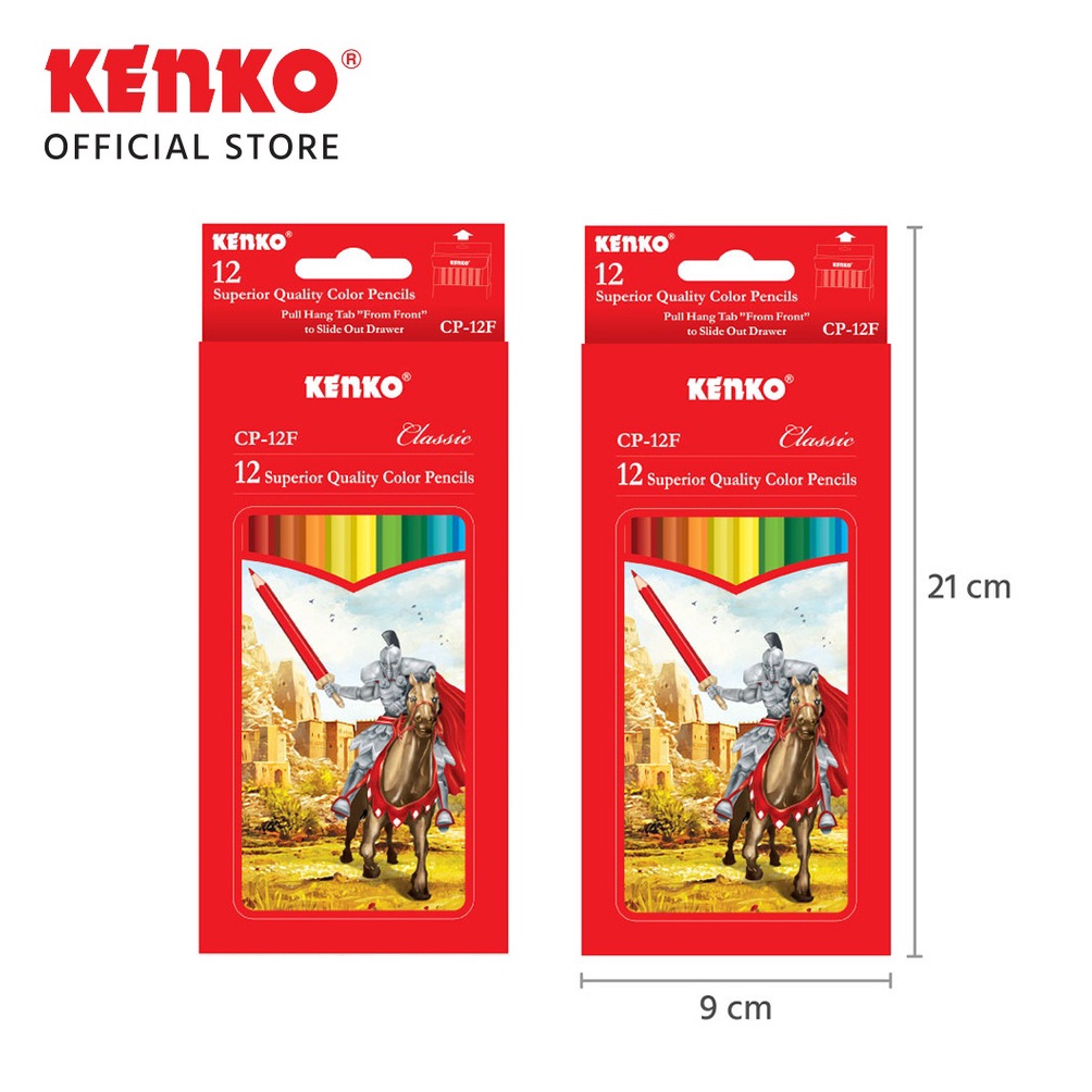 

[☯R81➤] SOS Pensil Warna KENKO 12 Warna CP-12F Panjang /Pensil Mewarnai/Coloring Pencil Big Promo