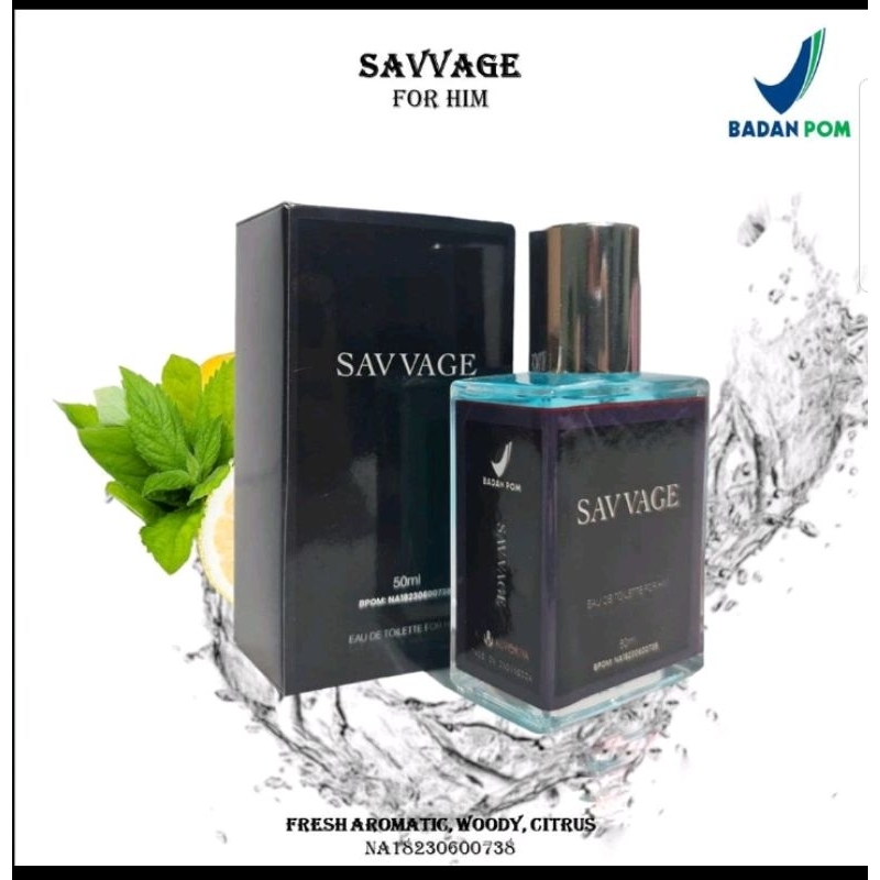 PARFUM SAVVAGE 50ML / PARFUM PRIA WANGI TAHAN LAMA / PARFUM SAVVAGE BEST SELLER
