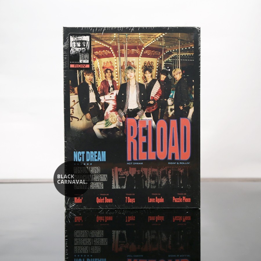 NCT Dream Reload Album Ridin Rollin versi hitam Kpop Korea