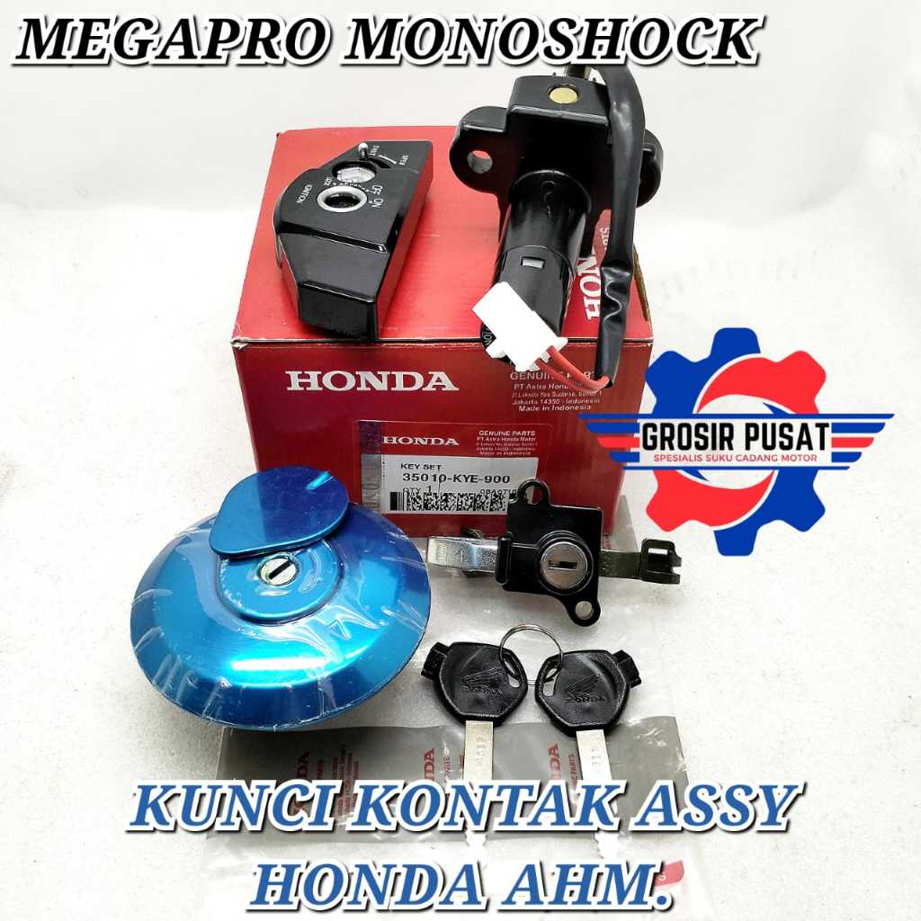 KUNCI KONTAK SET MEGAPRO MONO KYE KONCI KONTAK NEW MEGAPRO MONOSHOCK KEYSET MEGAPRO NEW KONCI HONDA 