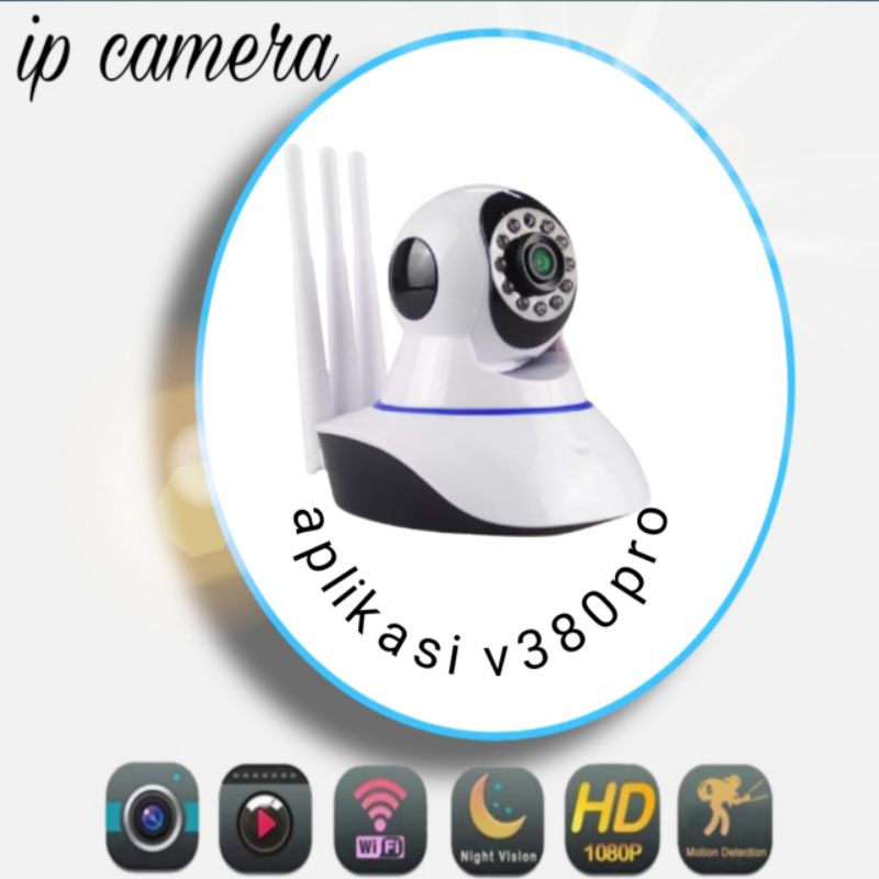 cctv IP camera v380pro 3 antena 5mp motion tracking full HD