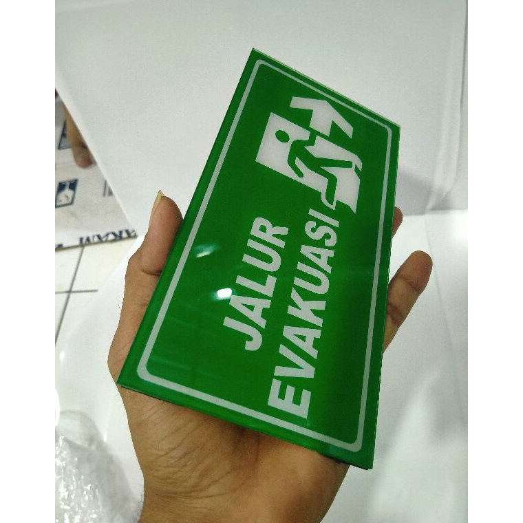 

[✷F23➢] acrylic rambu evakuasi jalur Discount