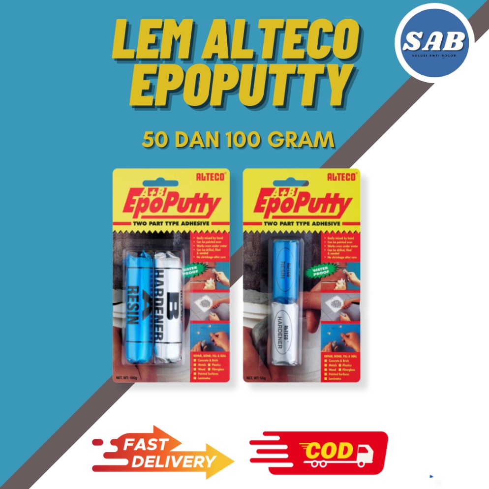 Viral.. Lem Alteco Epop Putty Lem Kuat Porting Perekat Dinding Hp Tambal Knalpot Radiator Mesin Boco