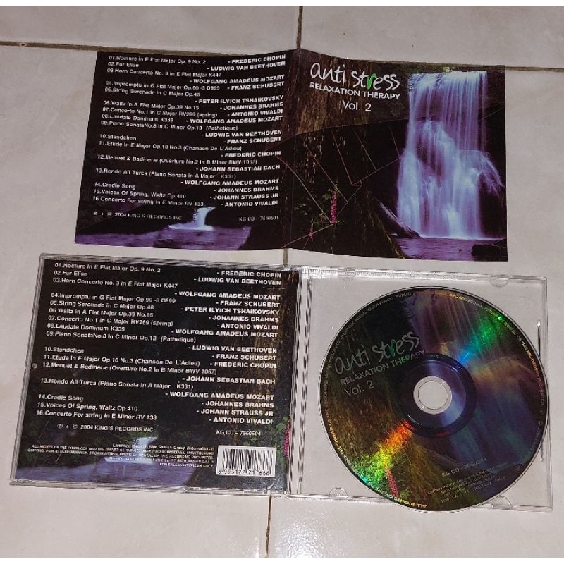 cd kompilasi barat ANTI STRESS : Relaxation Therapy Vol.2