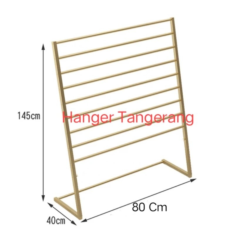 Gawang Pasmina Atau Gantungan Jilbab 9 Susun Gold