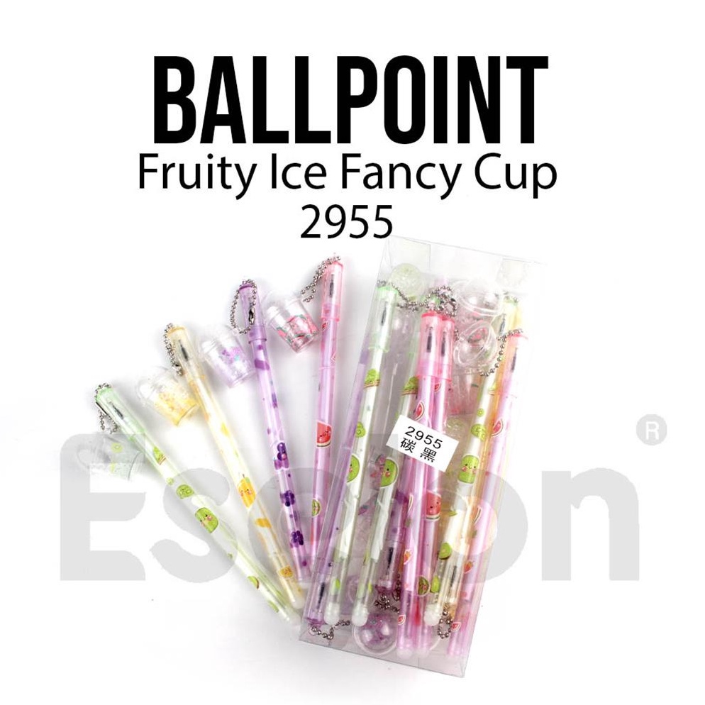 

Produk Premium.. 12pcs Pulpen Gel Fruity Ice Cup 2955 / 1pack Pulpen Gel Fancy SAI