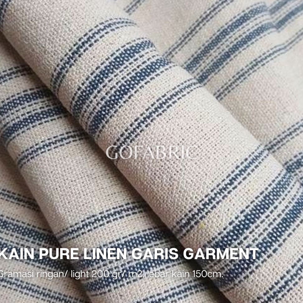 Sale.. Kain Linen Motif Garis / Linen Stripes Series
