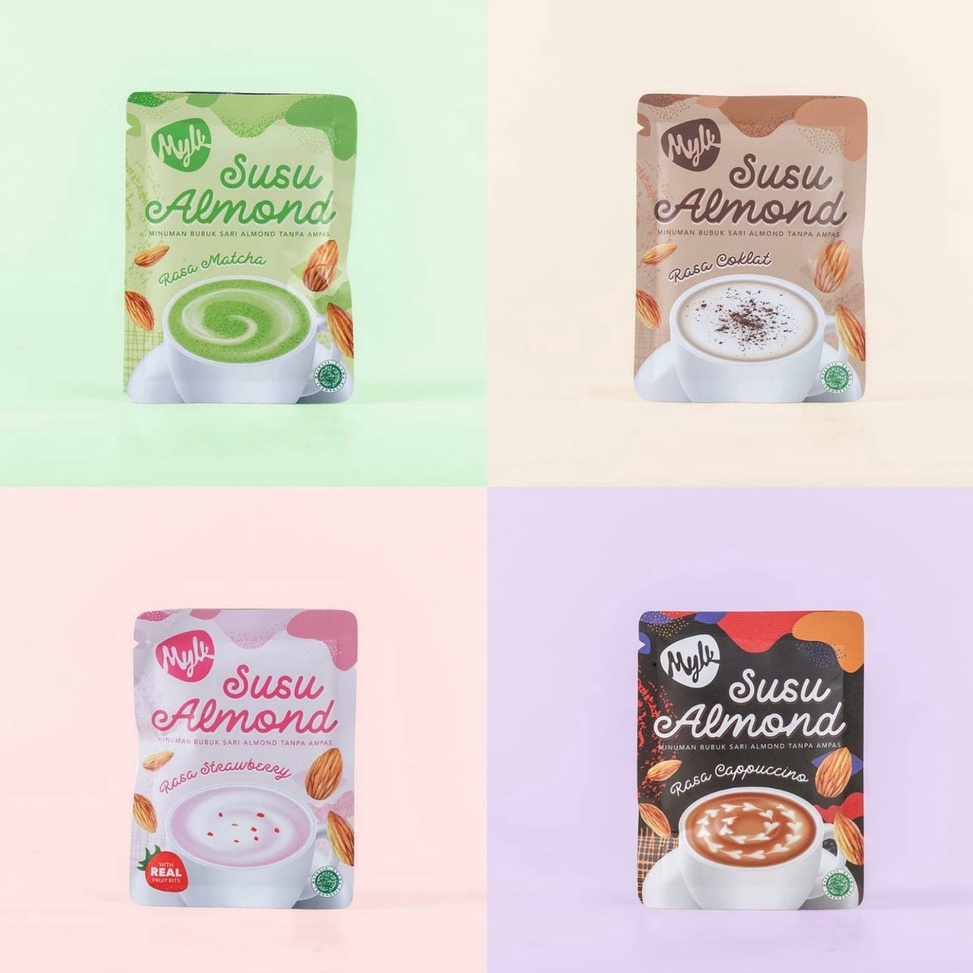 

[♖H56➢] Single Sachet 25gr / 1x Minum / Susu Almond Bubuk / Mylk Almond Powder With Discount