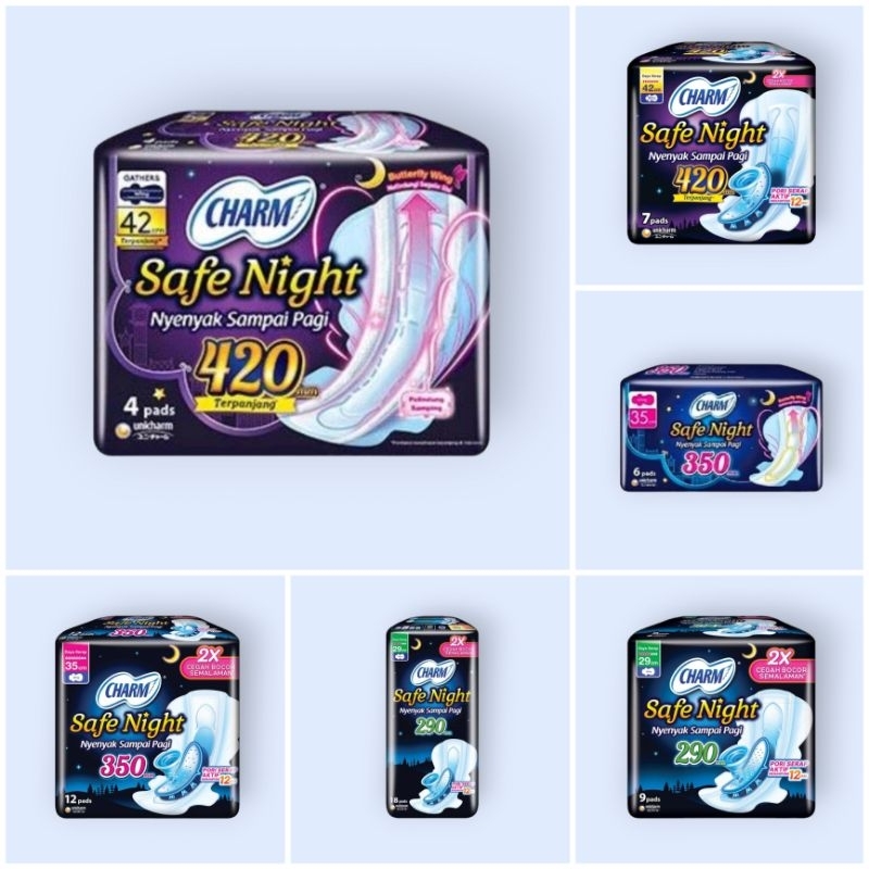 Charm Pembalut Safe Night
