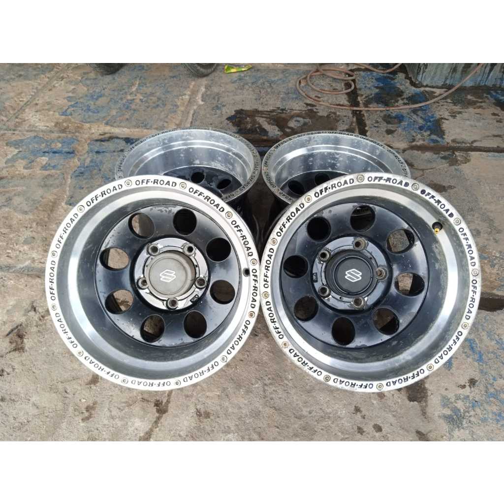 velg seken bekas racing ring 15x10 lubang 5x139 seken bekas cocok untuk katana escudo dll
