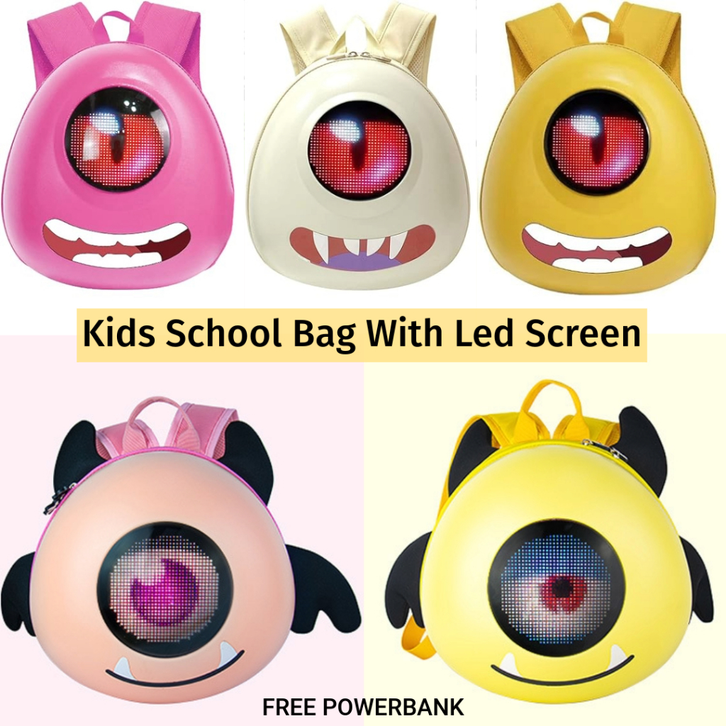 Led Kids Backpack with Led / Tas Ransel Anak / Tas Sekolah Anak Nyala / Tas LOY Kids / Loy Kid Bag /