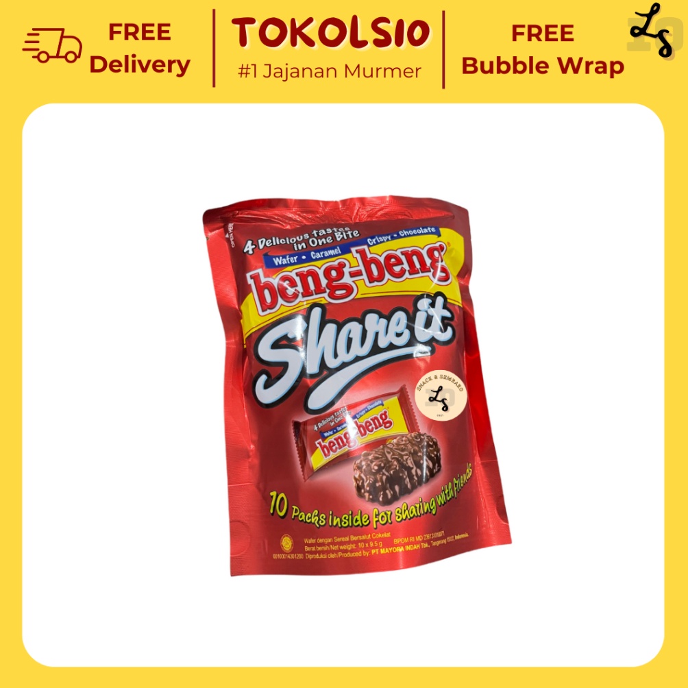 

[☮H31(] Beng Beng Share It 1 Pack Isi 10 pcs @9.5gr Product Terkece