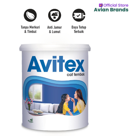 CAT TEMBOK AVITEX 1KG DINDING PLAFON GYPSUM ETERNIT ASBES PAPAN BOARD