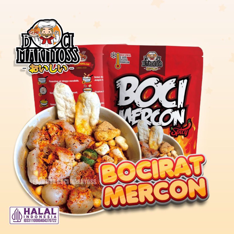 

(BISA COD) BOCI MERCON AYAM SUWIR MAKNYOS / BAKSO ACI AYAM SUWIR