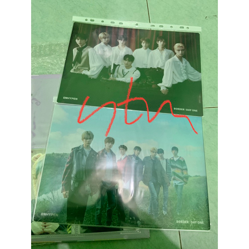 POB WEVERSE ENHYPEN BORDER DAY ONE CLEAR A4 POSTER OFFICIAL