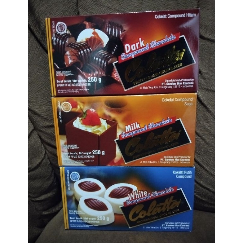 

[✱A96➢] Colatta Dark Compound Chocolate 250gr. [168]