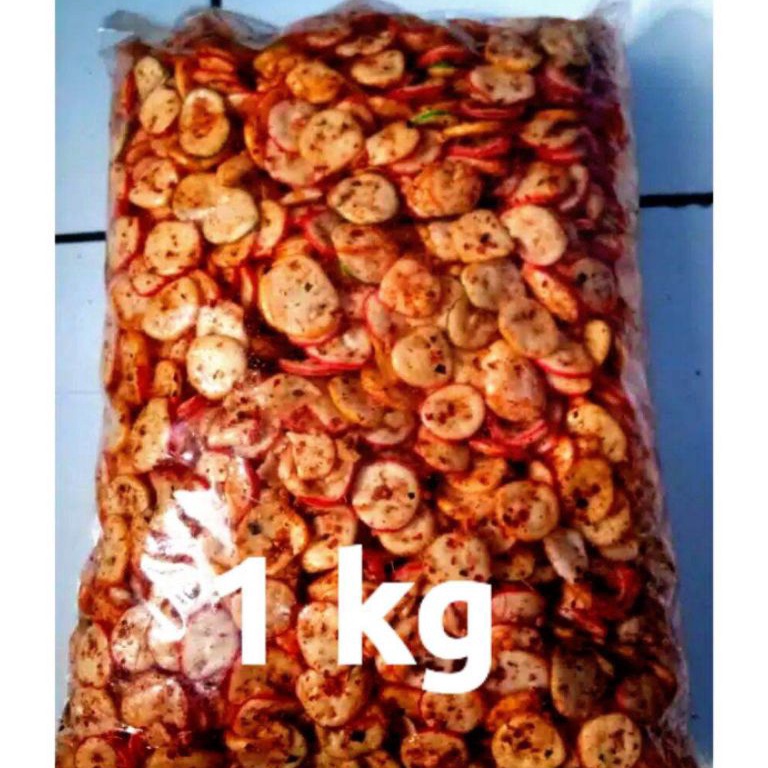 

[©J44@] Seblak kering Jablay kemplang seblak kering Extra pedas Daun jeruk Netto 1000 gram/1 kg [38]