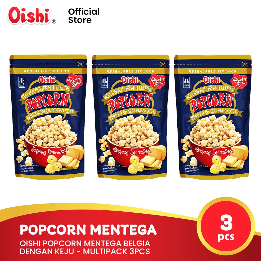 

Kirim Sek@rang Oishi Popcorn Mentega Belgia dengan Keju - Multipack 3pcs Discount