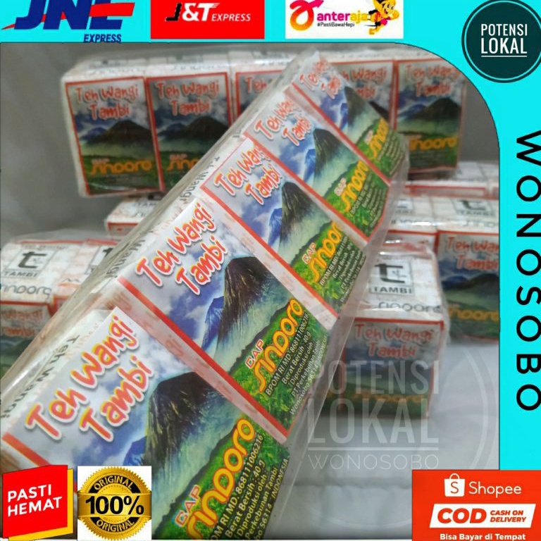 

Terb@tas TEH WANGI TAMBI | CAP SINDORO | 1 pack (isi 5 bungkus) ekstra hemat Good product