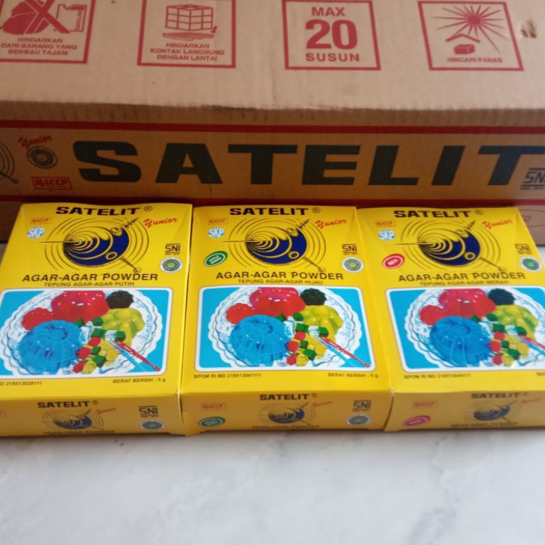 

Pal!ng Popul4r Agar agar SATELIT 1box isi 12 sachet Paling Laris