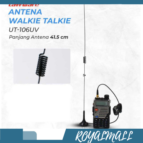 Antena Walkie Talkie RP-SMA Female Dual Band VHF UHF Baofeng / Antena Penguat Sinyal Radio Ht Walkie