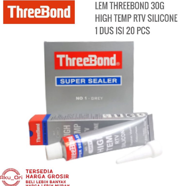 

PQNLB LEM THREEBOND HI TEMP Lem Gasket Paking Super Sealer High Temp RTV 30 Gram Grey 47