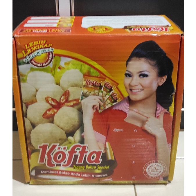 

[W9I97] Tepung bakso/baso Kofta 1 Dus isi 102 bungkus yzgu0