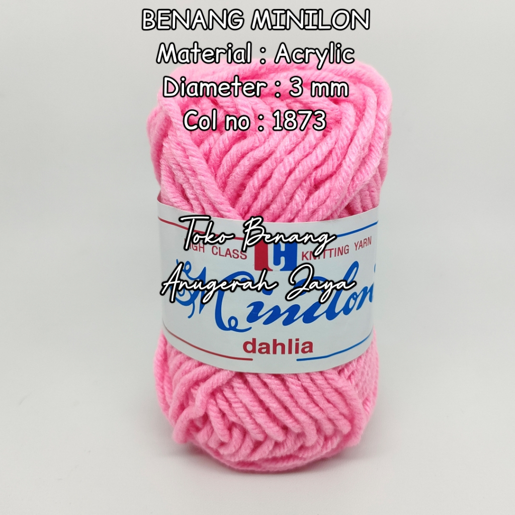 Benang Rajut Karpet / Benang Wol Besar / Benang Rajut Minilon no 1873