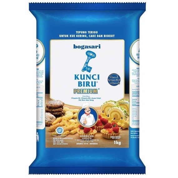 

[COD BW44] BOGASARI TERIGU KUNCI BIRU 1 KG - TEPUNG 72