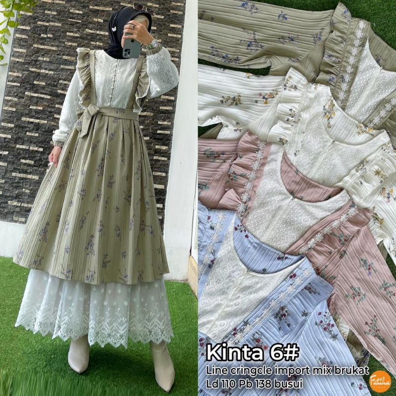 KIA MAXY DRESS BY FATIHA // Malika dress //Suntle mix brokat// bisa cod