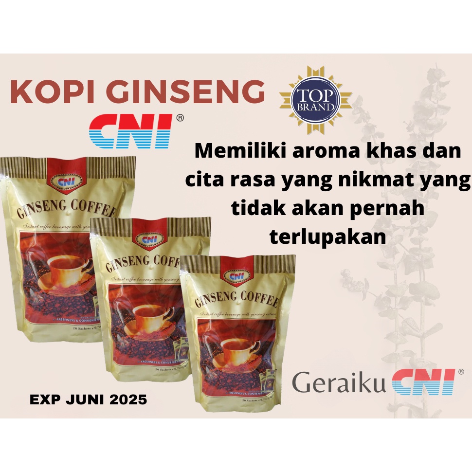 

Best S3ller Kopi Ginseng CNI Pioneer Kopi Ginseng No 1 di Indonesia Original [184]