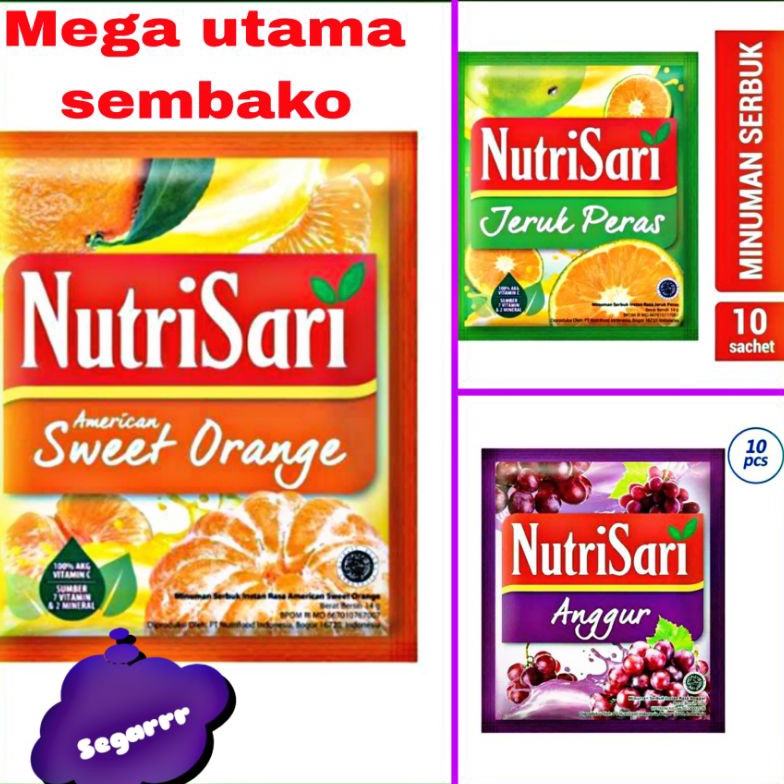 

L6K Nutrisari renceng isi 10saset varian rasa Ready ♪