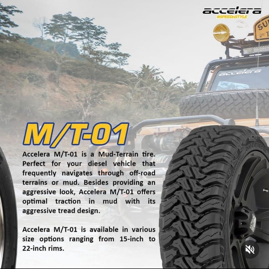 Ban mobil 33x12.50 R20 MT 01 Accelera