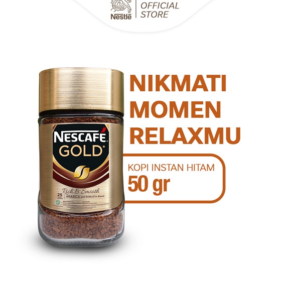 

NESCAFE GOLD Kopi Instan Kopi Hitam Jar 50gr Big Sale )ﾉﾟ