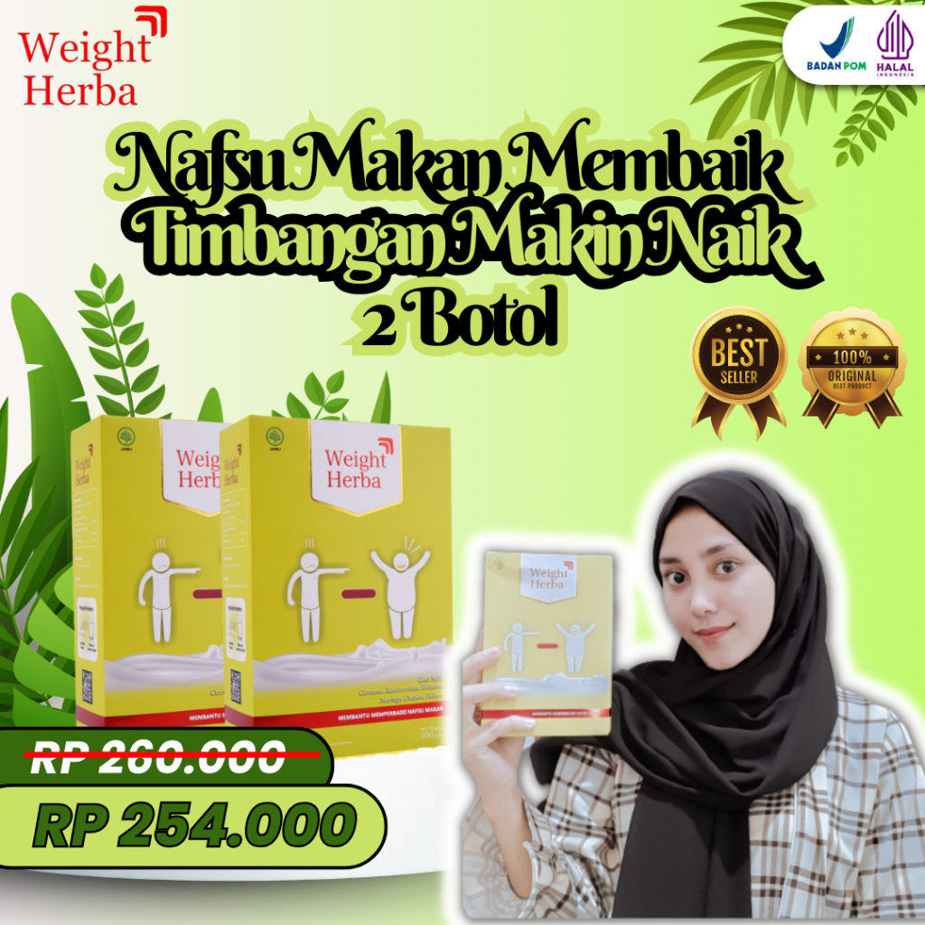 

Paket 2 Box Weight Herba - Cara Cepat Capai Tubuh Ideal