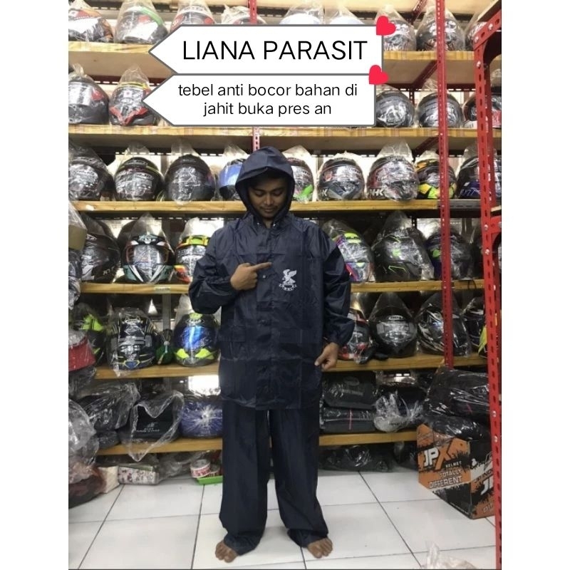 JAS HUJAN LIANA JAKET CELANA PARASIT ANTI BOCOR/TEBEL ALL VARIAN