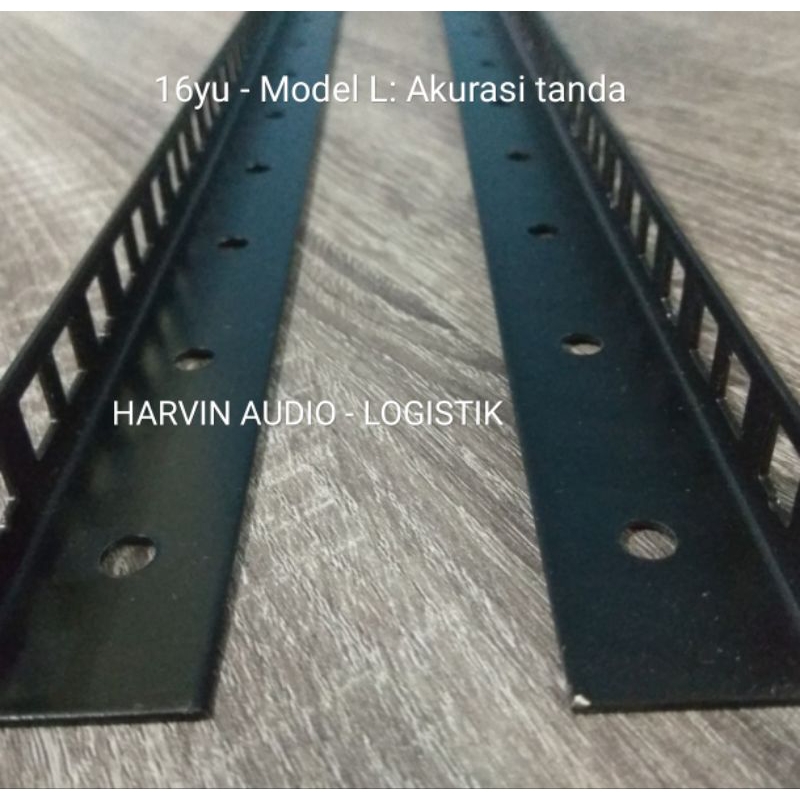 Besi Rack Mounting / server / hardcase Model L ukuran 16u: 1Batang