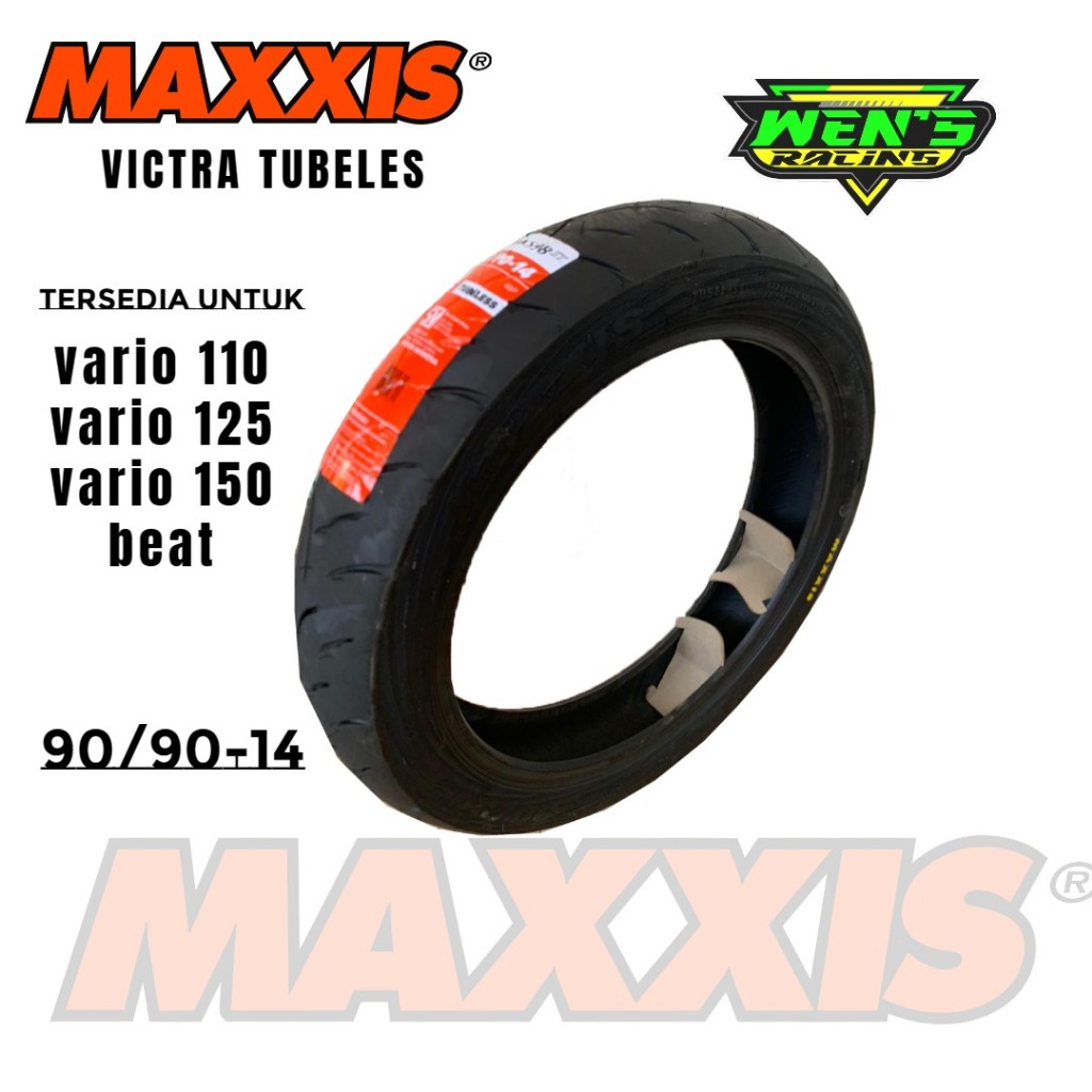 BAN LUAR BELAKANG VARIO 110 VARIO 125 MERK MAXXIS VICTRA S98 90 90 RING 14 TUBELESS