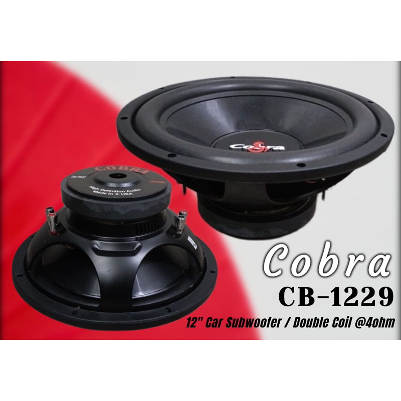 HF_ELECTRONIC Subwoofer Cobra 12 inch CB-1229 DC Double Coil Magnet Besar