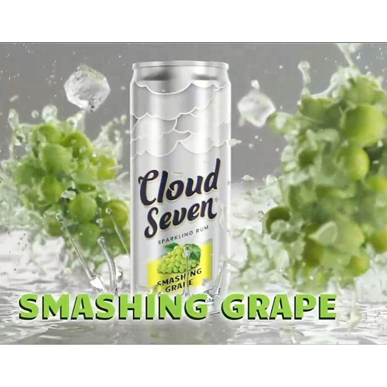 

Cloud Seven Sparkling Rum Anggur smashing grape Sparkling Rum GRAPE 350ml can 94