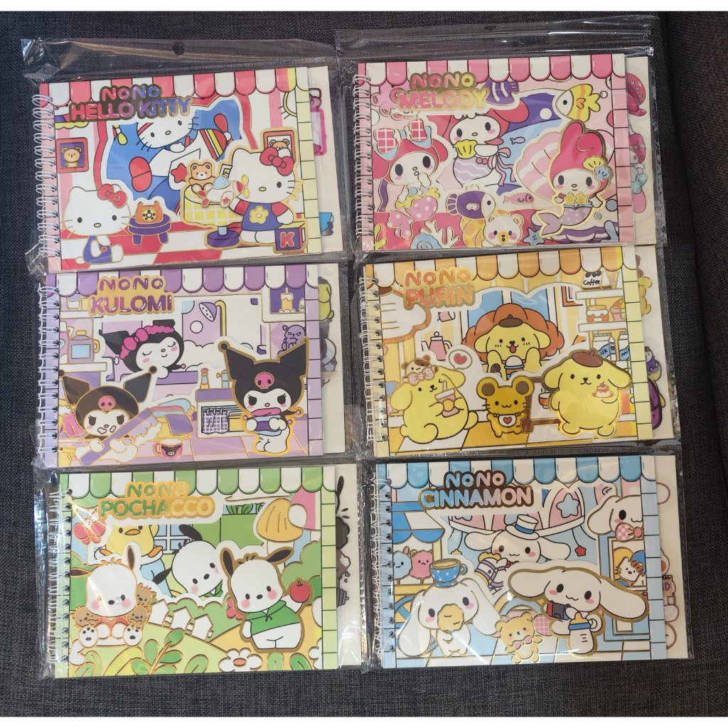 

Stiker Buku Sanrio Isi 12 Lembar Karakter Lucu Sticker NoteBook