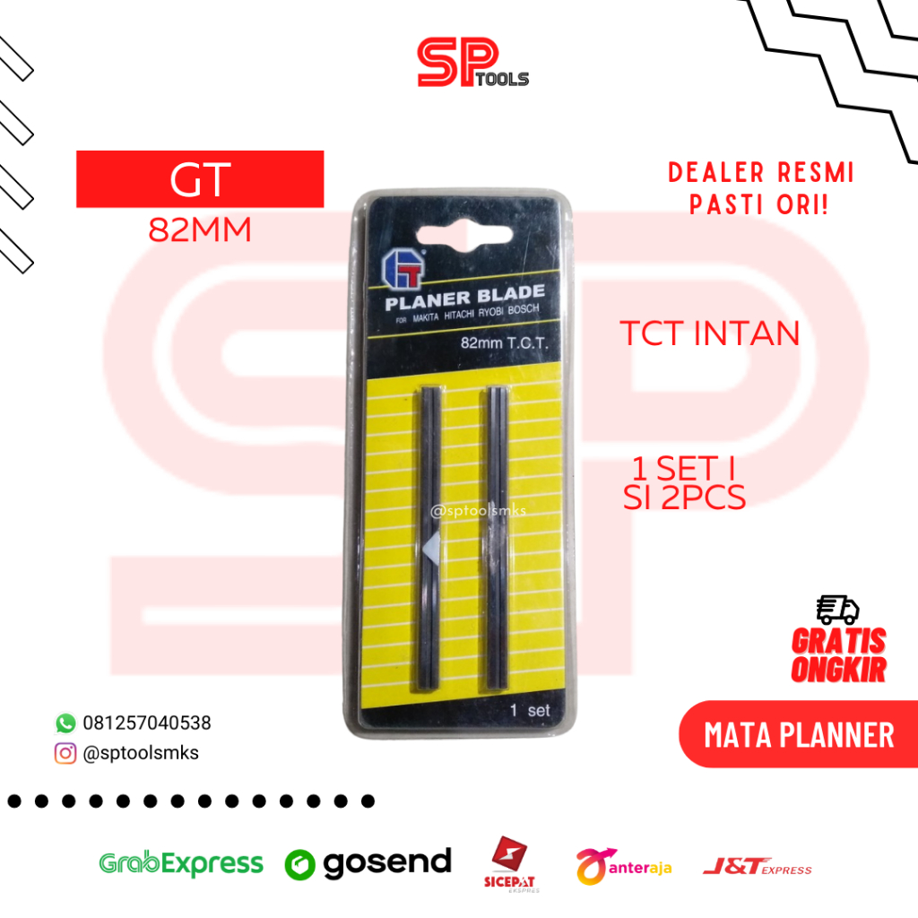 MATA PISAU LIDI SLIM SERUT PLANER KETAM 82MM TCT INTAN GT